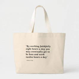 Ich arbeite hart T - Shirt Tote Bag Jumbo Stoffbeutel