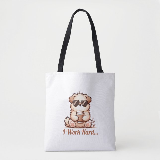 Ich arbeite hart... tasche (Vorderseite)