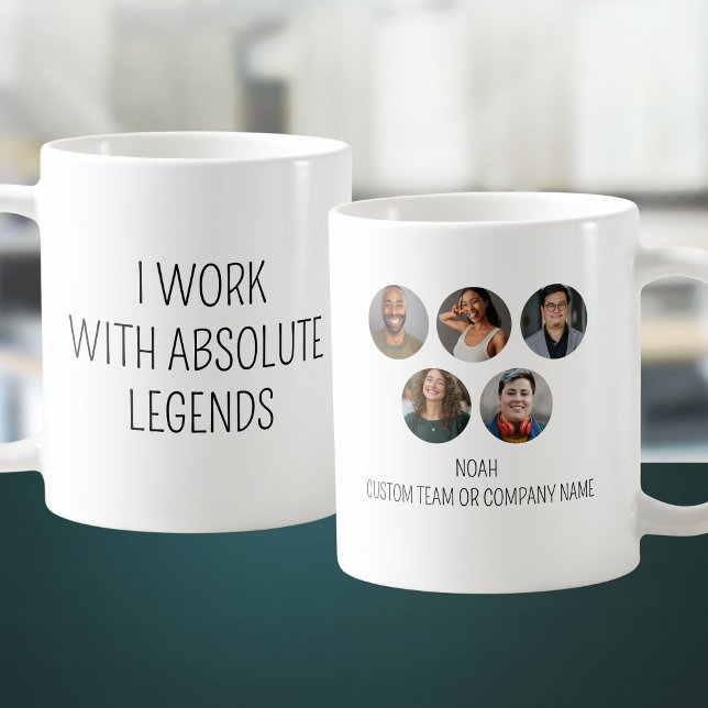 Ich arbeite mit absolut leute 5 Foto Office Team Kaffeetasse (I Work With Absolute Legends 5 Photo Office Team Coffee Mug
)