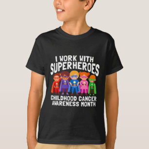 Ich arbeite mit Superhelden bei der Sensibilisieru T-Shirt