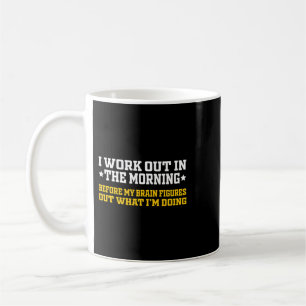 Ich arbeite morgens im schönen, sonnigen Klima F Kaffeetasse