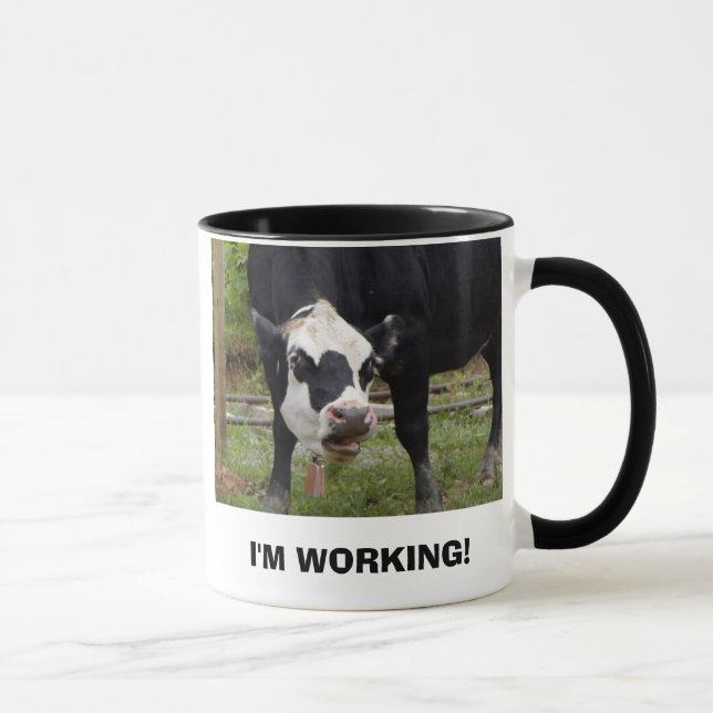 Ich ARBEITE! Tasse (Rechts)