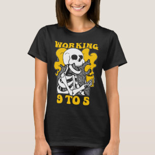 Ich arbeite von 9 bis 5 Arbeitsstunden Teilzeit T-Shirt