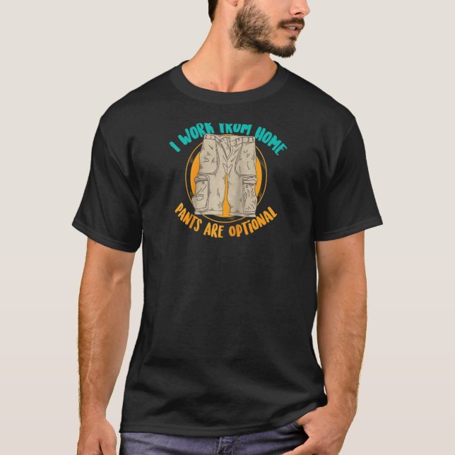 Ich arbeite von Zuhause-Pflanzen sind optional sel T-Shirt (Vorderseite)