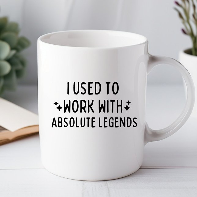 Ich arbeitete früher mit absolut lustiger Office-T Tasse (Von Creator hochgeladen)