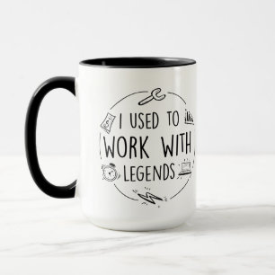 Ich arbeitete früher mit Legende, Pensionierung Tasse