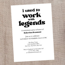 Ich arbeitete früher mit Legenden, die sich in der