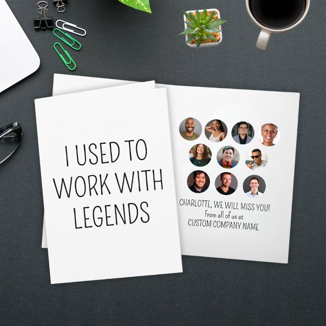 Ich arbeitete früher mit Legends 10 Coworker Foto Karte (I Used To Work With Legends 10 Coworker Photo Card
)