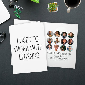 Ich arbeitete früher mit Legends 12 Coworker Foto Karte