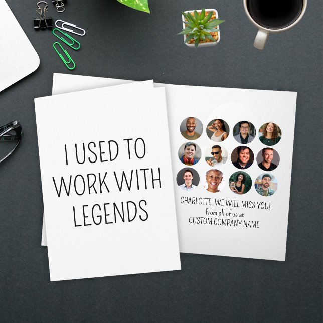 Ich arbeitete früher mit Legends 12 Coworker Foto Karte (I Used To Work With Legends 12 Coworker Photo Card
)