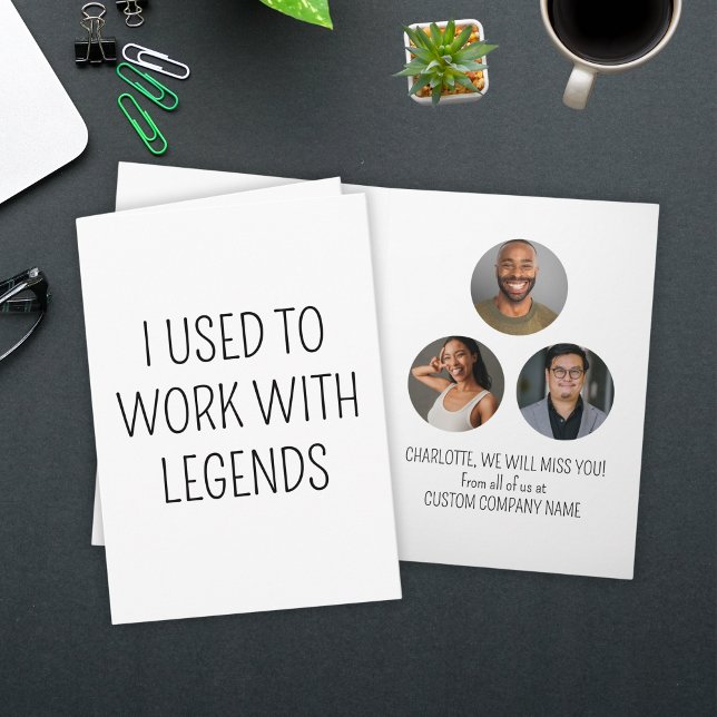 Ich arbeitete früher mit Legends 3 Coworker Foto Karte (I Used To Work With Legends 3 Coworker Photo Card
)