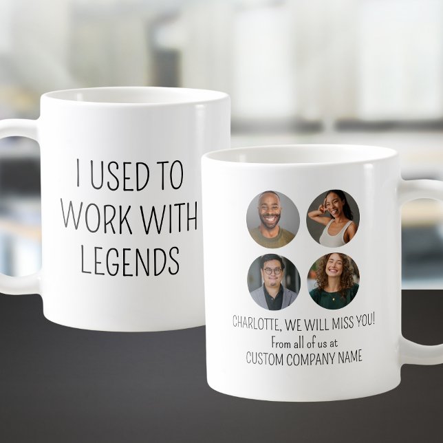 Ich arbeitete früher mit Legends 4 Coworker Foto Kaffeetasse (I Used To Work With Legends 4 Coworker Photo Coffee Mug
)