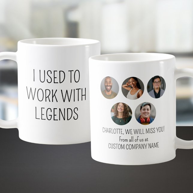 Ich arbeitete früher mit Legends 5 Coworker Foto Kaffeetasse (I Used To Work With Legends 5 Coworker Photo Coffee Mug
)
