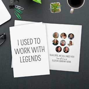 Ich arbeitete früher mit Legends 8 Coworker Foto Karte