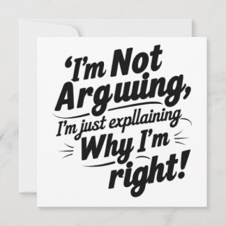 "Ich argumentiere nicht für Einladung" Einladung