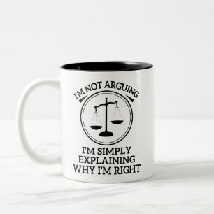 Ich argumentiere nicht, ich erkläre einfach Gesche Zweifarbige Tasse