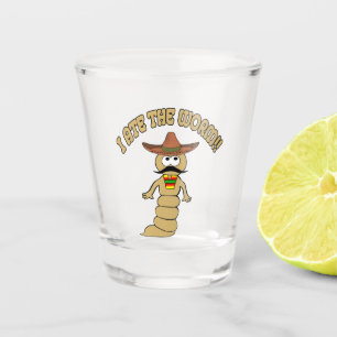 Ich aß den Wurm Schnapsglas