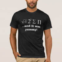 Ich aß irgendeinen nerdy Mathe-T - Shirt der Torte