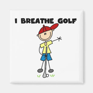 Ich atme Golf Magnet