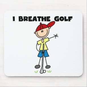 Ich atme Golf Mousepad