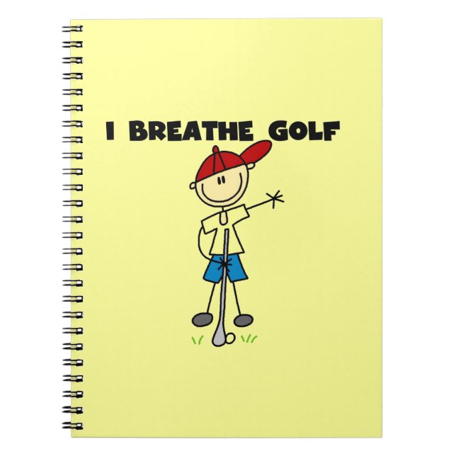 Ich atme Golf Notizblock (Vorderseite)