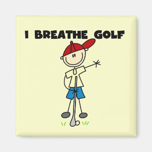 Ich atme Golf T-Shirts und Geschenke Magnet