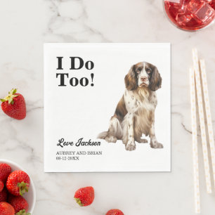 Ich auch! English Springer Spaniel Hund Haustier H Serviette