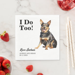 Ich auch! Lancashire Heeler Hund Haustier Serviette