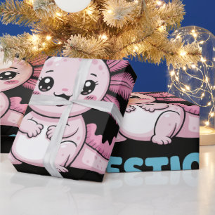 Ich Axolotl Fragen Geschenkpapier