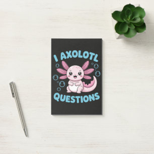 Ich Axolotl Fragen Post-it Klebezettel