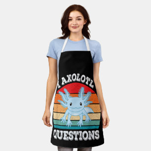 Ich Axolotl Fragen Süß Retro Lustig Axolotl Schürze