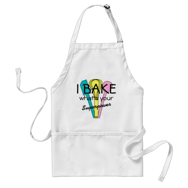 Ich backe, was Ihre Supermacht-Schürze ist Schürze (Vorne)
