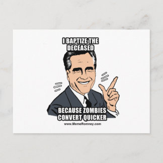 ICH BAPTISIERE DIE VERZÖGERTEN POSTKARTE