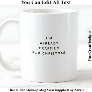 Ich bastle schon für Weihnachten 043 Noveltät  Kaffeetasse