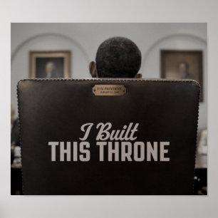 Ich baute diesen Thron: Die leeren Stuhlsprecher Poster