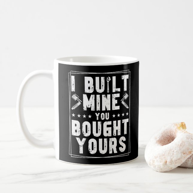 Ich baute meine, die du dir Design für Mechanik ge Kaffeetasse (Mit Donut)