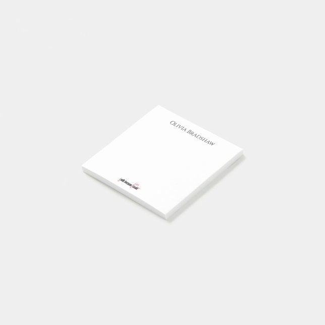 Ich bearbeiten, weil ich Personalisiert Post-it Klebezettel (angewinkelt)