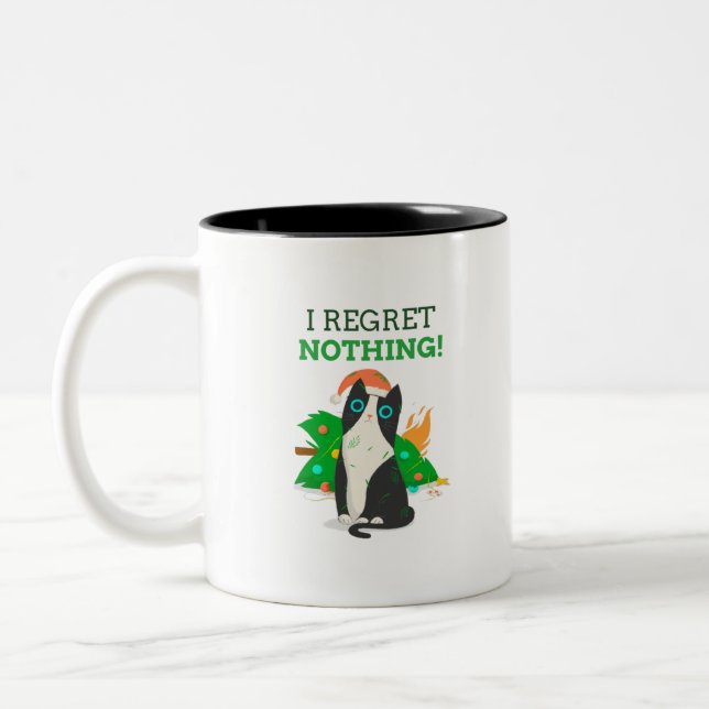 ICH BEDAUERE NICHTS ZWEIFARBIGE TASSE (Links)