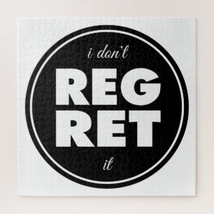 Ich bedaure es nicht, motivierend Design
