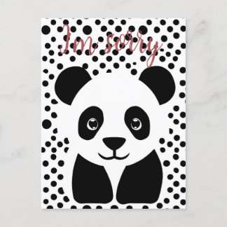 Ich bedaure Panda Custom Postkarte
