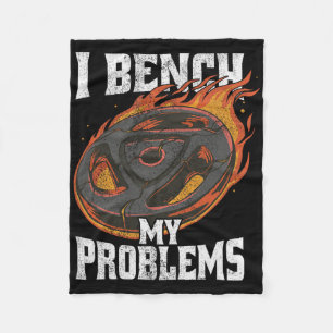 Ich begleiche meine Probleme Fitnessraum-Outfit-Wa Fleecedecke