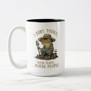 Ich begrabe Dinge Vielleicht Pflanzen Vielleicht L Zweifarbige Tasse