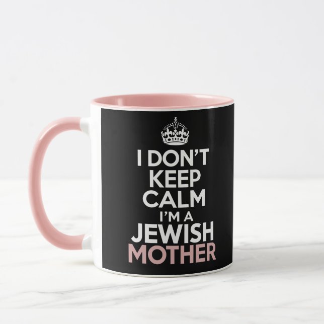 Ich Behalt nicht, dass ich eine jüdische Mutter Ha Tasse (Links)