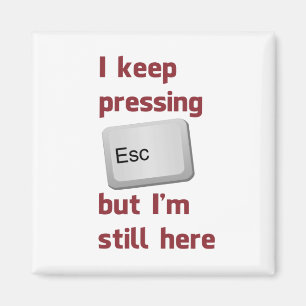 Ich behalte das Drücken des Taste- ESC, aber ich Magnet