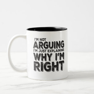 Ich behaupte nicht, dass ich nur erkläre, warum ic zweifarbige tasse