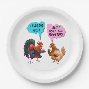 Ich beherrsche die Rost-Papier-Teller Pappteller