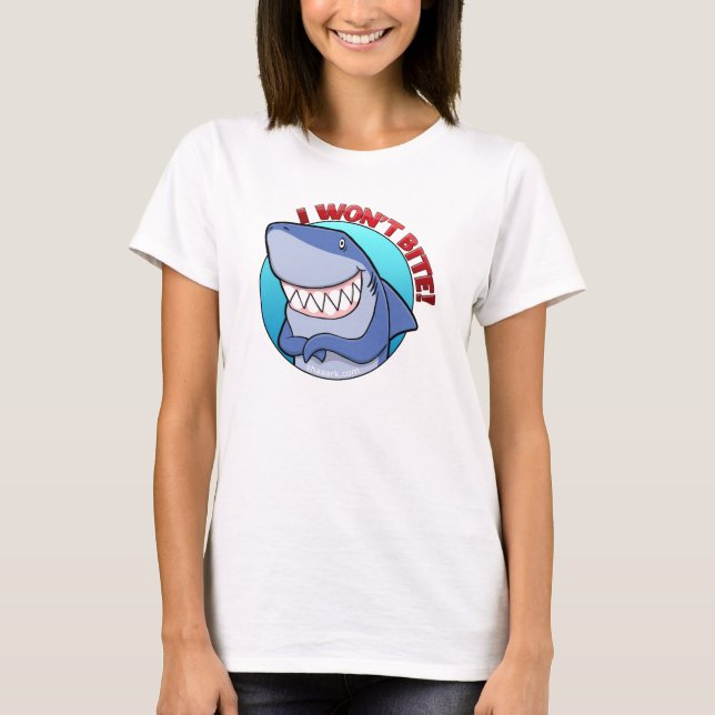 Ich beiße nicht den T - Shirt der Frauen (Vorderseite)