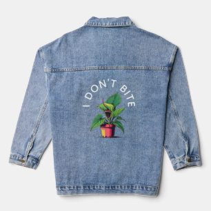 Ich Beiße Nicht Lustige Venusfliegenfalle Jeansjacke
