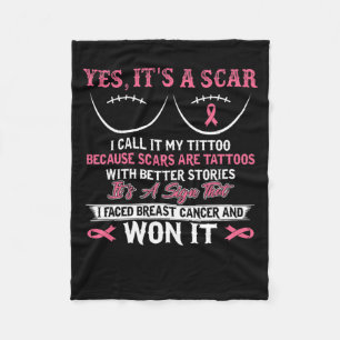 Ich bekämpfe Brustkrebs N Won Breast Cancer Awaren Fleecedecke
