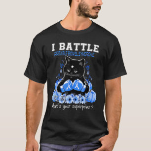 Ich bekämpfe Reizdarmsyndrom-Bewusstseinskatze T-Shirt